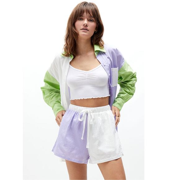 New ~ CHARLIE HOLIDAY  ~ High Rise Romi Shorts Size 4 ANTHROPOLOGIE - Picture 1 of 8